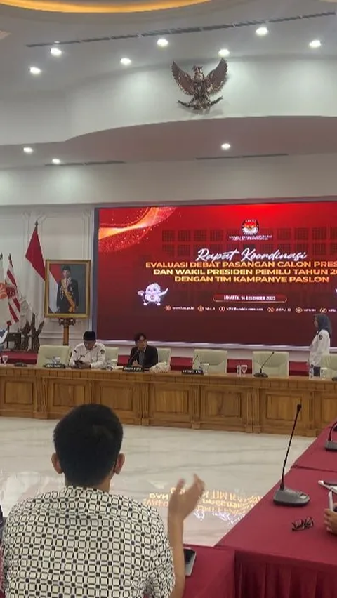 Evaluasi Debat Perdana Pilpres, KPU Pastikan Format Tidak Mengalami Perubahan