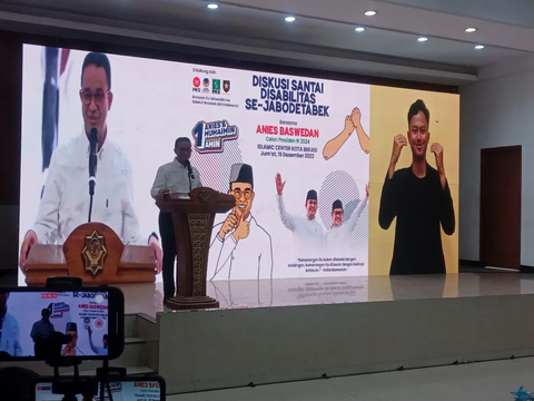 Diskusi dengan Penyandang Disabilitas, Anies Bicara Pentingnya Kesetaraan