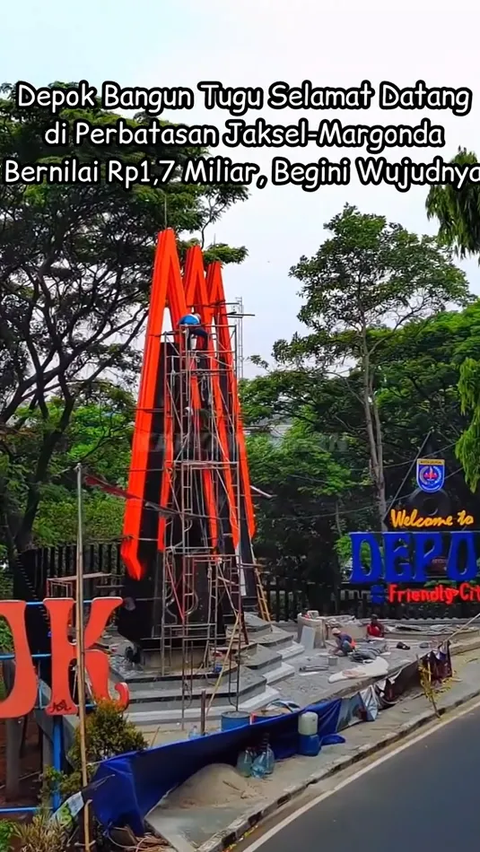 Depok Builds Welcome Monument Worth Rp1.7 Billion, Here’s What It Looks Like