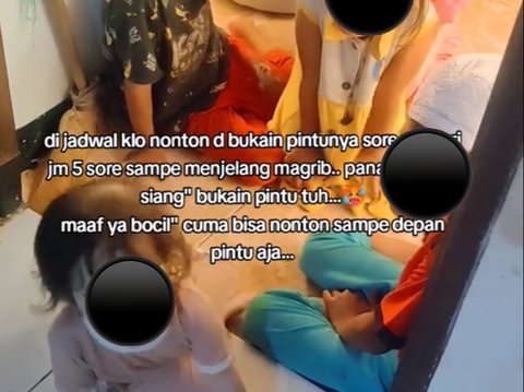 Selalu Datang Tiap Hari, Momen Anak-Anak Numpang Nonton TV di Tetangga Ini Curi Perhatian