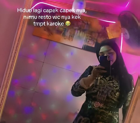 Momen Wanita Masuk Toilet Restoran Serasa Tempat Karaoke, Ada Speaker hingga Lampu Kelap-kelip