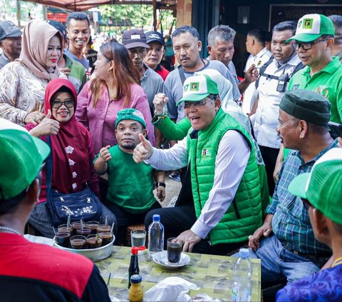 Ini Janji Plt Ketum PPP Mardiono ke Pedagang saat Blusukan ke Tanjung Pandan Belitung