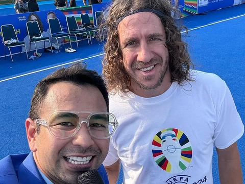 Momen Kocak Rafathar Ajak Dua Legend Sepak Bola Dunia Carles Puyol dan Marco Materazzi Selfie, Netizen Sampai Tertawa Gara-gara ini