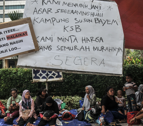 40 KK Kelompok Tani Tinggal di Kampung Susun Bayam Tanpa Listrik dan Air