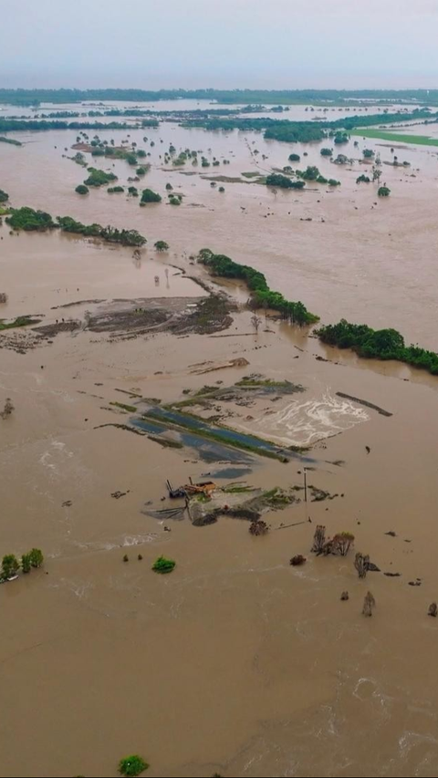 FOTO: Penampakan Udara Saat Banjir Nyaris Tenggelamkan Australia Timur