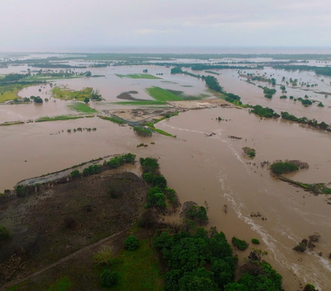 FOTO: Penampakan Udara Saat Banjir Nyaris Tenggelamkan Australia Timur