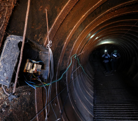 FOTO: Penampakan Terowongan Terbesar di Gaza yang Diklaim Israel Punya Hamas untuk Menyerang Perbatasan