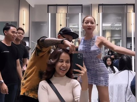 Momen Lucinta Luna Kaget Ketemu Mayang dan Doddy Soedrajat di Salon, Suara Versi Cowok Langsung Keluar