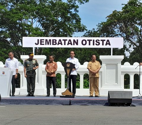 Jokowi Resmikan Jembatan Otista di Bogor, Habiskan Anggaran Rp50 Miliar