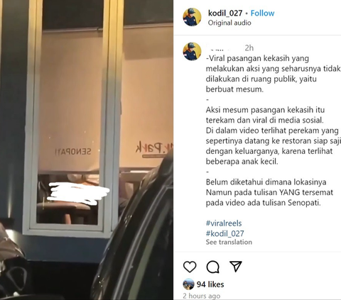 Viral Sejoli Diduga Mesum di Kafe Kawasan Senopati Jaksel, Polisi Turun Tangan