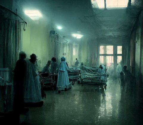 Viral Scary Appearance of Pale Legs Behind the Hospital Curtain at Midnight, Chilling