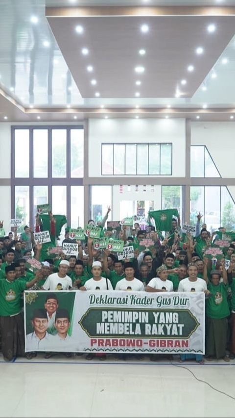 Ratusan Kader Gus Dur di Jatim Siap Menangkan Prabowo-Gibran<br>
