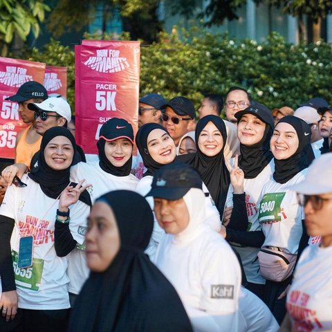 Potret Cantik Natasha Rizky Ikut Marathon 5K Bareng Irish Bella, Penampilannya Tuai Banyak Pujian