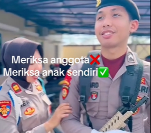 Anggota Polisi Diperiksa Provos Ternyata Ibunya Sendiri, 'Jangan Senyum-senyum, di Rumah di Rumah, Dinas Dinas'