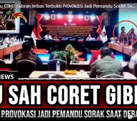 CEK FAKTA: Hoaks KPU Coret Gibran Sebagai Cawapres karena jadi Provokasi saat Debat Capres