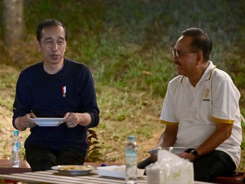 Momen Jokowi hingga Panglima TNI Bermalam di IKN Sambil Santap Nasi Goreng