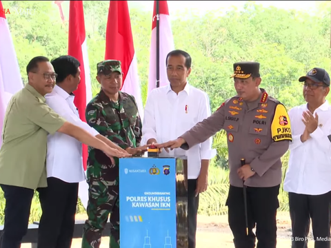 Jokowi Groundbreaking Polres Khusus IKN Rp160 Miliar, Ada CCTV di Setiap Sudut hingga Analis AI