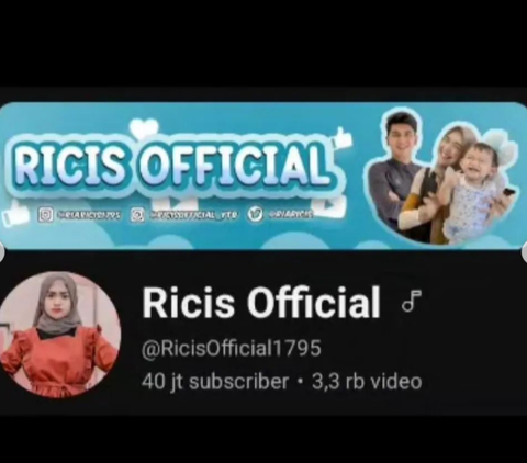Ria Ricis Removes Teuku Ryan's Photo from YouTube Channel Banner