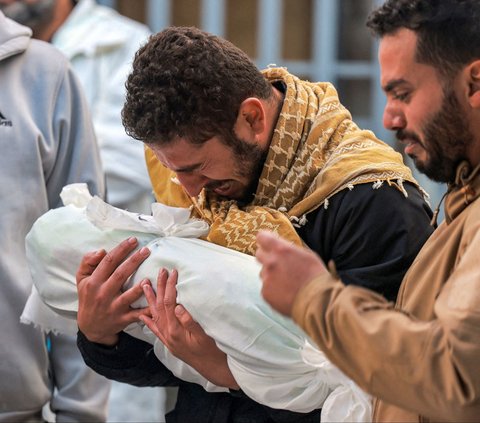 FOTO: Jumlah Warga Palestina yang Tewas Akibat Serangan Brutal Israel di Gaza Tembus 20.000 Jiwa