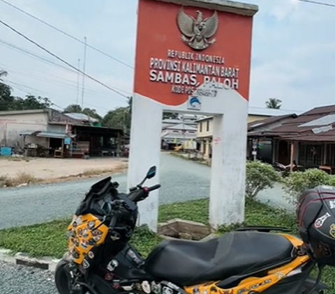 Potret Gerbang Perbatasan Indonesia-Malaysia di Sambas, Kondisi Jalanan Bikin Salfok