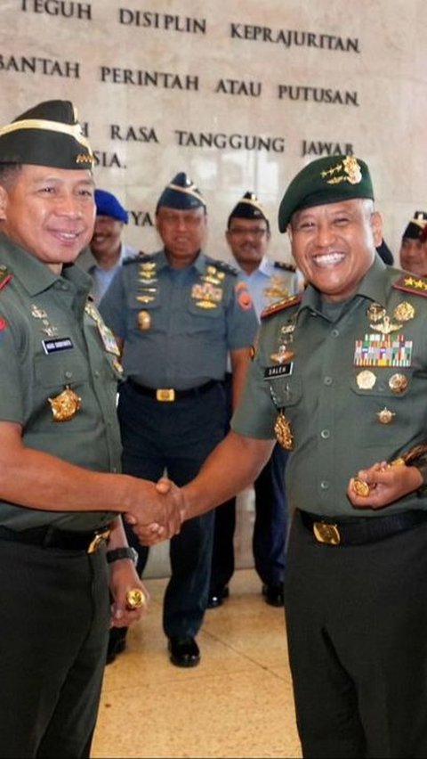 Disalami Panglima TNI, Pangkostrad Saleh Mustafa kini Berpangkat Letjen, Bintang 3 di Pundaknya