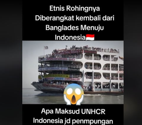 Klaim Kapal Pengangkut Etnis Rohingya Berangkat dari Bangladesh ke Indonesia, Cek Faktanya
