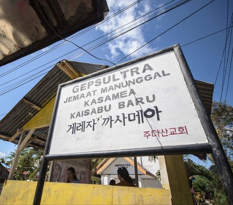 FOTO: Kisah Masyarakat Baubau Sulawesi Tenggara Pakai Aksara Korea untuk Pertahankan Bahasa Cia-Cia