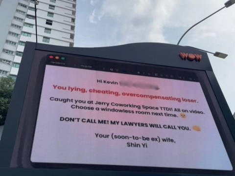 Wife Goes Viral for Putting Up a Billboard Exposing Husband's Affair, But Gets Suspected by Netizens