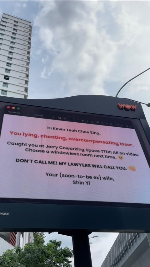 Viral Wife Sets Up Billboard to Expose Husband's Affair, But Ends Up Being Suspected by Netizens