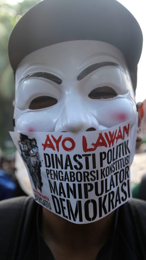 FOTO: Aliansi Mahasiswa Provinsi Banten Gelar Aksi Mimbar Rakyat untuk Selamatkan Demokrasi  dari Politik Dinasti