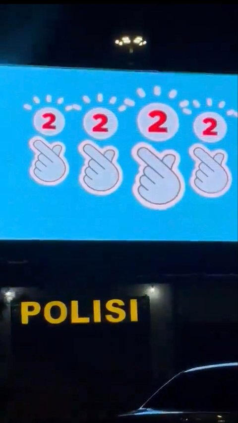 Viral Iklan Angka 2 di Videotron Pospol Simpang Susun Semanggi, Ini Kata Polda Metro<br>