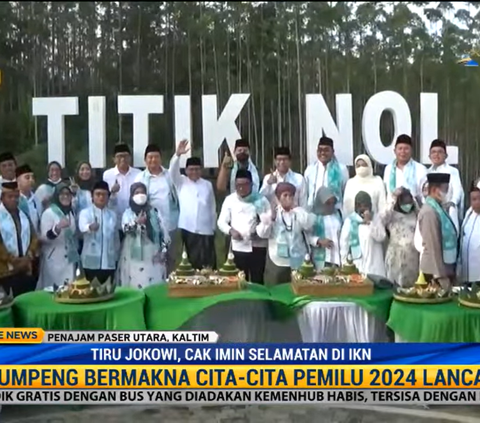 Foto-Foto Cak Imin Potong Tumpeng di IKN, Disebut Gibran Tidak Konsisten