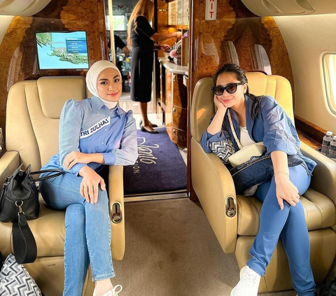 Terbang ke Lampung Pakai Private Jet, Begini Cantiknya Nagita Slavina Pakai Baju Adat