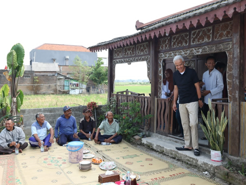 Sarapan Bareng Petani, Ganjar Dikeluhkan soal Sulitnya Cari Pupuk Bersubsidi hingga Irigasi