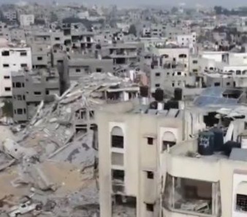 Potret Menyedihkan Kota Gaza Akibat Bombardir Israel, Gedung Bangunan & Jalan Hancur Bak Kota Mati