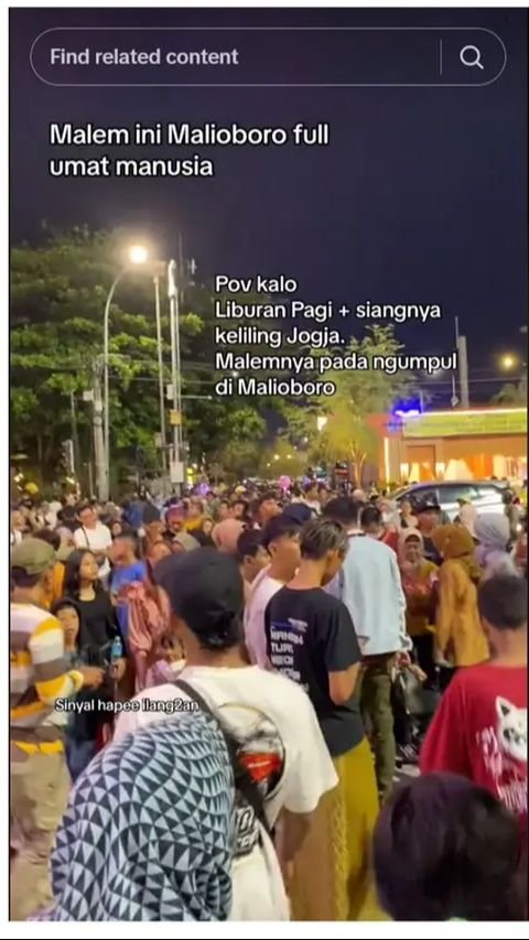 Yogyakarta salah satu pilihan untuk liburan Nataru. Penampakan kawasan Maliboro macet total.