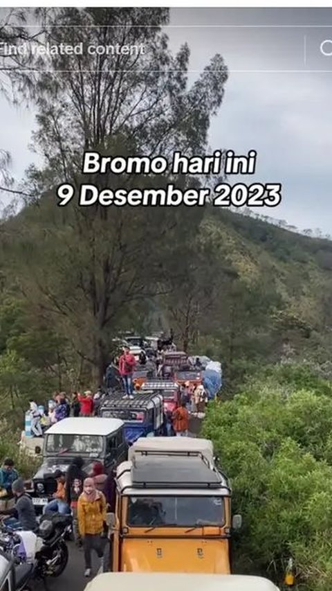 Ternyata sejak awal Desember, kawasan Bromo sudah padat pengunjung. Libur Nataru menjadi puncak kepadatan di Bromo.<br>