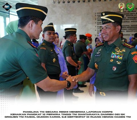 Momen Kompak Brigjen Faisol dengan Panglima TNI Agus, Berdiri Tegap Pegang Tongkat Komando