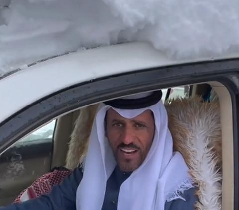 Potret Arab Saudi Bak Eropa, Dulu Terkenal Panas Minta Ampun Sekarang Turun Salju Suhunya Sampai Minus