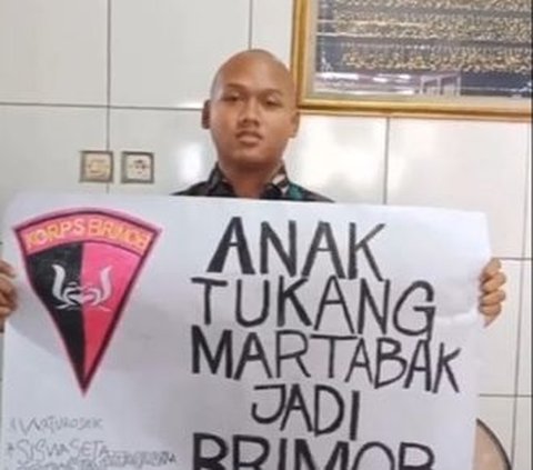 Bikin Bangga, Anak Tukang Martabak Jadi Anggota Brimob Sosoknya Pangling Jadi Gagah dan Tampan