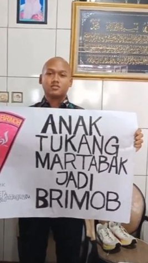 Bikin Bangga, Anak Tukang Martabak Jadi Anggota Brimob Sosoknya Pangling Jadi Gagah dan Tampan