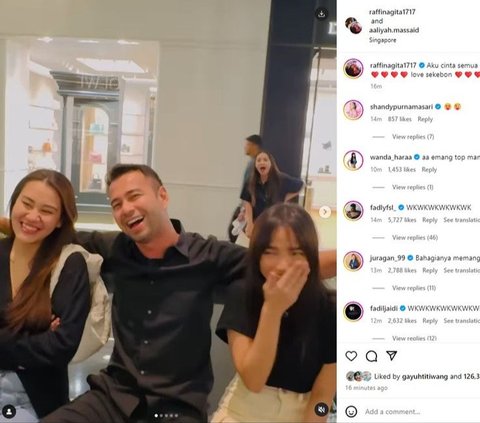 Heboh Fuji Bertemu Aaliyah Massaid di Singapura, Foto Bareng Raffi Ahmad Buat Nagita Slavina Istighfar