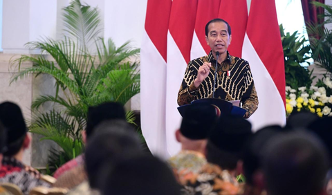 Jokowi mengingatkan pelaksanaan Pemilu 2024 sisa 45 hari lagi.<br>