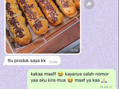 Momen Kocak Wanita Mau Pesan Jasa MUA Salah Chat ke Penjual Bolen, Jawaban Singkat Bikin Tengsin