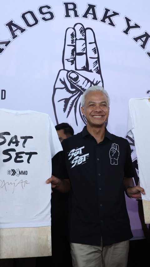 Bikin Gerakan Kaos Rakyat, Ganjar Ingin Mengulang Kemenangan PDIP di Pemilu 1999