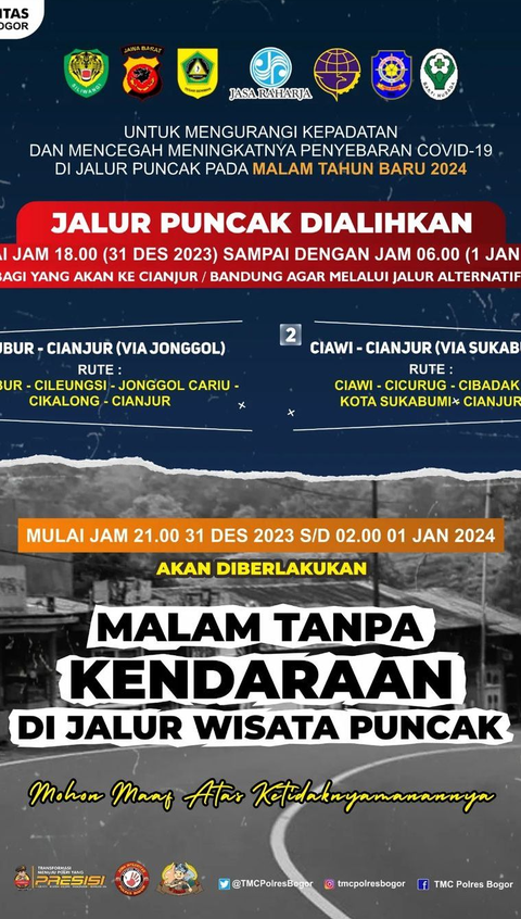 Jelang Malam Tahun Baru, Jalur Menuju Puncak Mulai Padat