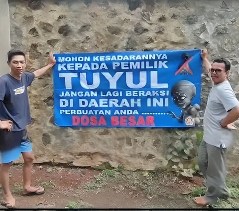 2 Years of Losing Money, Ciamis Residents Put Up Banners Mocking Tuyul Owners