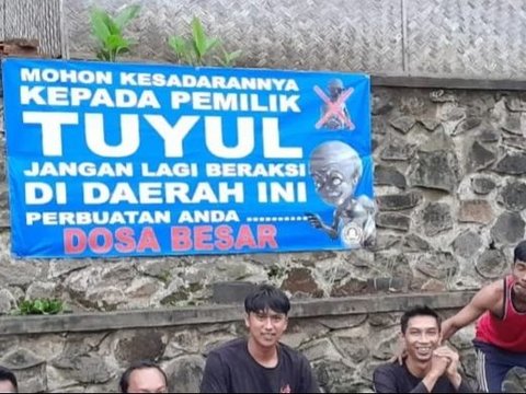 2 Years of Losing Money, Ciamis Residents Put Up Banners Mocking Tuyul Owners