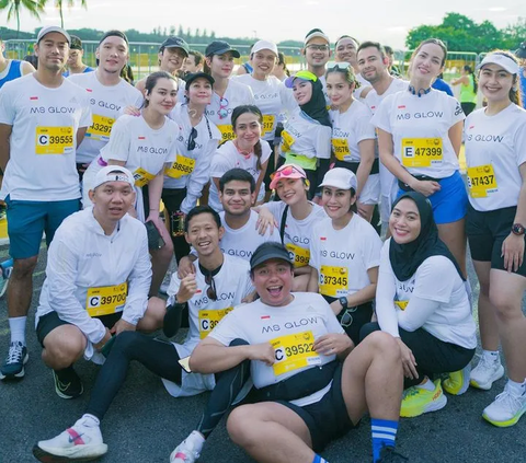 10 Potret Aaliyah Massaid saat Ikut Lari Maraton 10 Km di Singapura, Penampilan Cantiknya Curi Perhatian