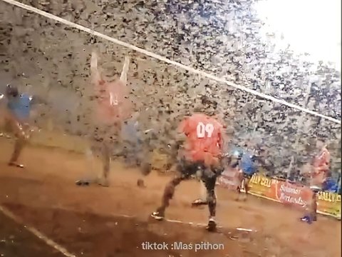 No Effect, These Dads Still Play Volleyball Despite Being Swarmed by Thousands of Flies